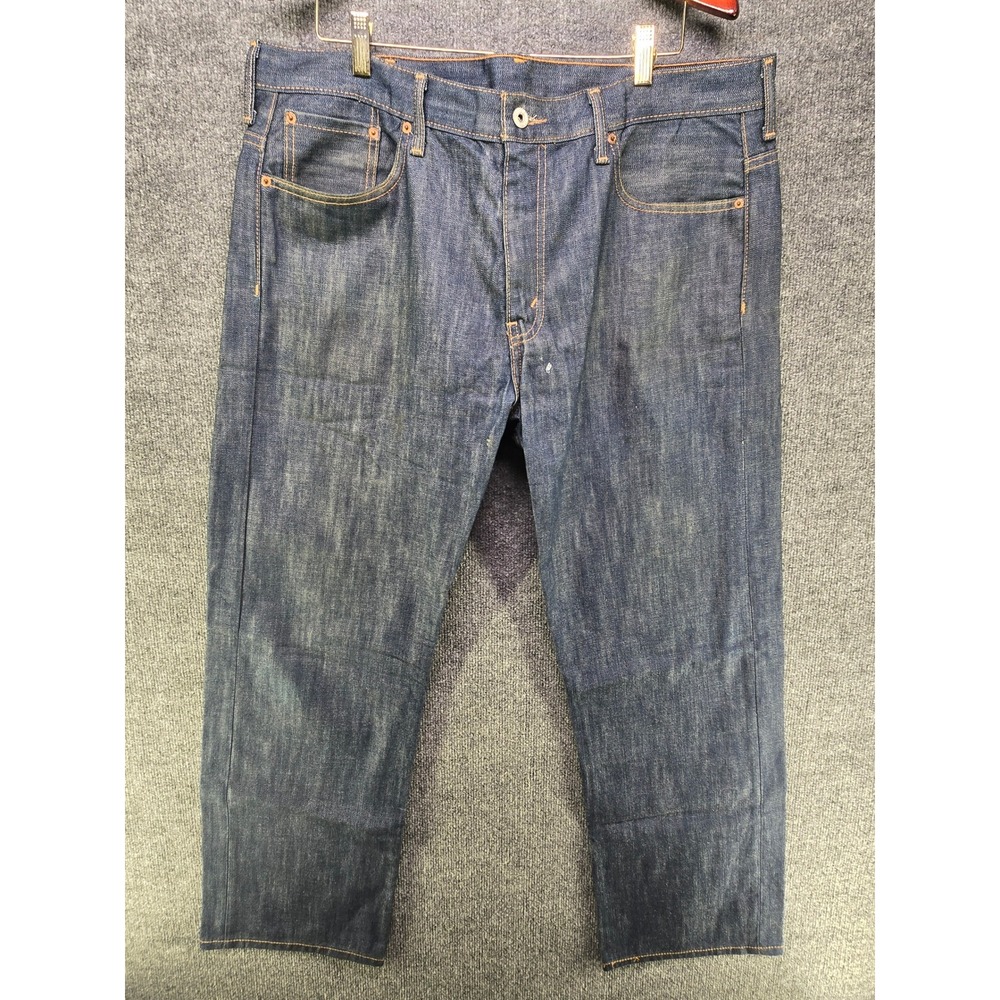 Levis 569 Loose Straight Jeans Mens 38x32 Dark Wash Denim 00569-0047